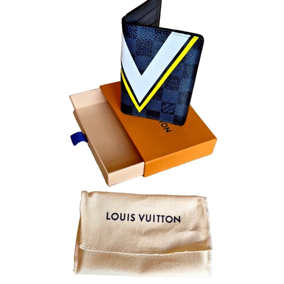 New Louis Vuitton Damier Cobalt America's Cup‎ 2017 Pocket Org/Wallet RARE - Picture 6 of 10
